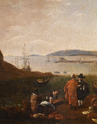 Thomas Wyck (1616 - 1677) -  Mediterranean Coastal View - 