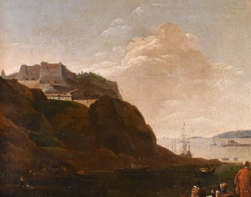 Thomas Wyck (1616 - 1677) -  Mediterranean Coastal View - Louis XIII