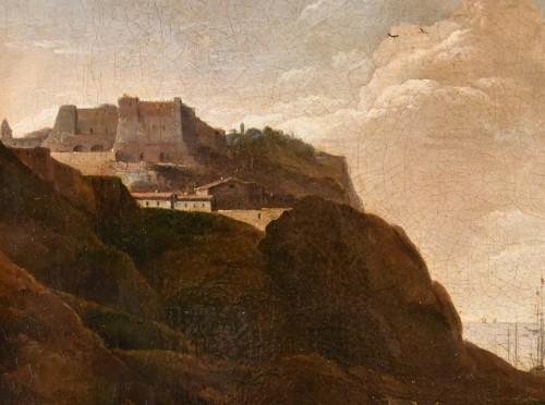 Louis XIII - Thomas Wyck (1616 - 1677) -  Mediterranean Coastal View