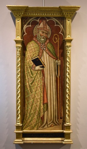 Tableaux et dessins Tableaux XVIe siècle - Martino di Bartolomeo di Biago (1389 - 1434) Saint Romuald et Saint Alberto da Montalceto 