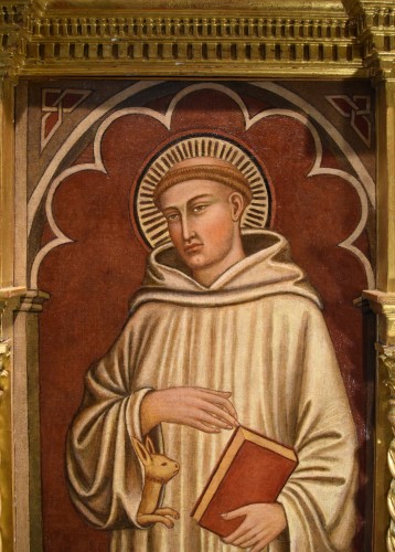 Antiquités - Martino di Bartolomeo di Biago (1389 - 1434) Saint Romuald et Saint Alberto da Montalceto 
