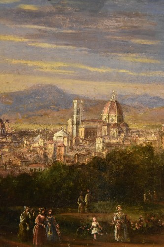 Louis XVI - Panoramic View Of Florence, 18th-19th Century Landscape Painter