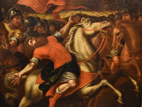 Antiquités - La Conversion de saint Paul, école italienne du 17e siècle