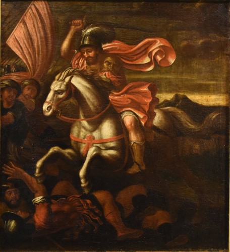 Saint James Defeating The Moors In Battle, Italian school of the 17th century - 
