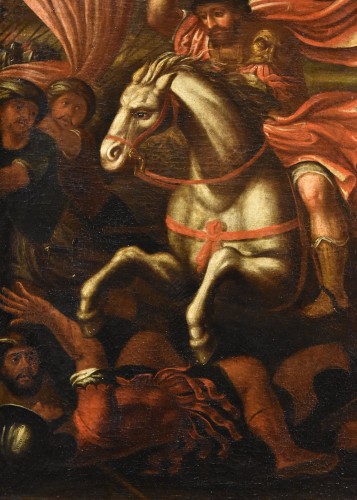 Louis XIII - Saint James Defeating The Moors In Battle, Italian school of the 17th century