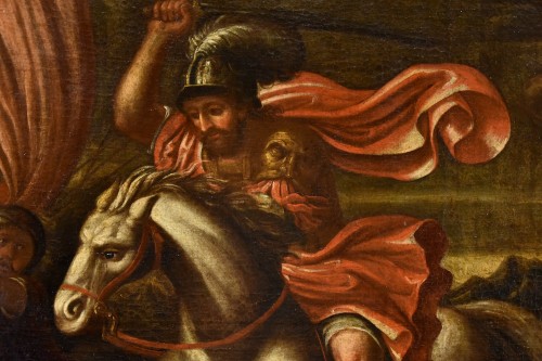 Antiquités - Saint James Defeating The Moors In Battle, Italian school of the 17th century