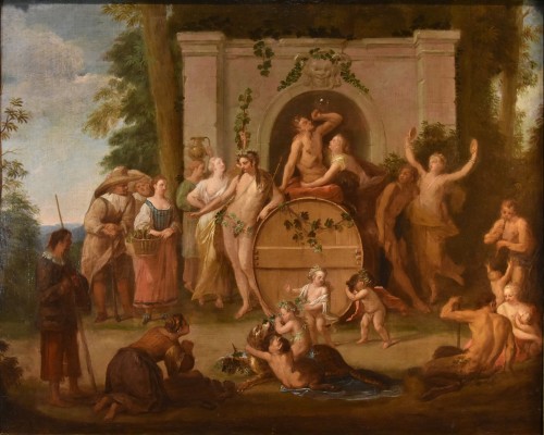 Triumph Of Bacchus, Flemish school of the 18th century - Paintings & Drawings Style Louis XIV