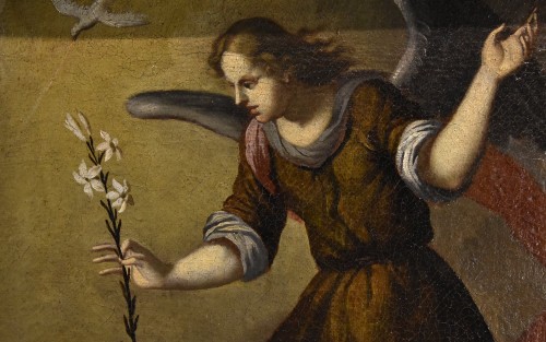 Antiquités - L'Annonciation, École toscane XVIIe siècle