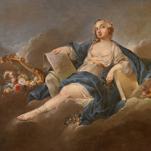 Tableaux et dessins Tableaux XVIIIe siècle - Allégorie de la Poésie, Pierre Charles Trémolières (Cholet 1703 - Paris 1739)