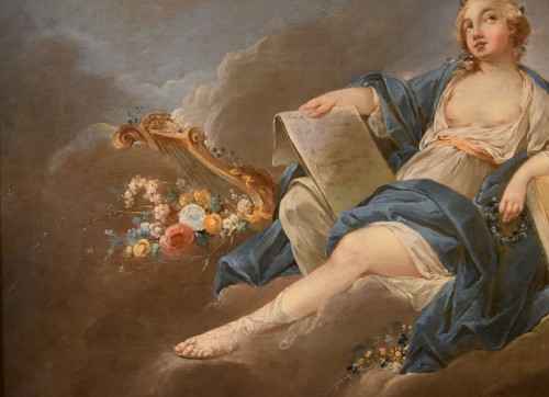 Allégorie de la Poésie, Pierre Charles Trémolières (Cholet 1703 - Paris 1739) - Antichità Castelbarco