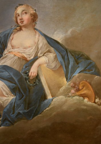 XVIIIe siècle - Allégorie de la Poésie, Pierre Charles Trémolières (Cholet 1703 - Paris 1739)