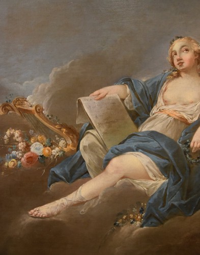 Antiquités - Allégorie de la Poésie, Pierre Charles Trémolières (Cholet 1703 - Paris 1739)