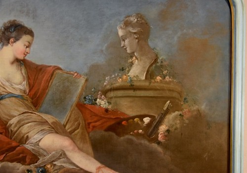 Tableaux et dessins Tableaux XVIIIe siècle - Allégorie de la peinture, Pierre Charles Trémolières (Cholet, 1703 - Paris, 1739)
