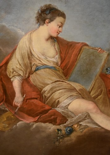 Louis XIV - Allégorie de la peinture, Pierre Charles Trémolières (Cholet, 1703 - Paris, 1739)