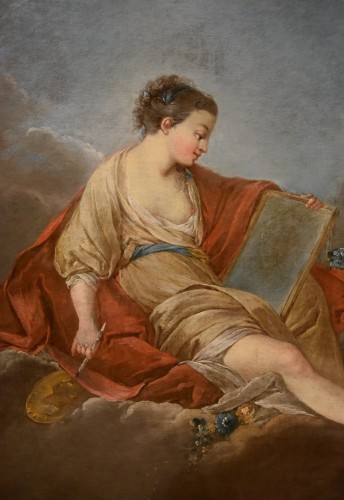 Antiquités - Allégorie de la peinture, Pierre Charles Trémolières (Cholet, 1703 - Paris, 1739)