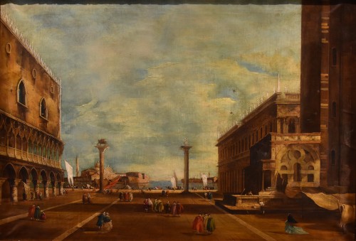 View Of Piazzetta San Marco In Venice, Vittore Zanetti Zilla (1864 - 1946) - Paintings & Drawings Style Napoléon III
