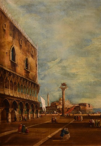 Paintings & Drawings  - View Of Piazzetta San Marco In Venice, Vittore Zanetti Zilla (1864 - 1946)