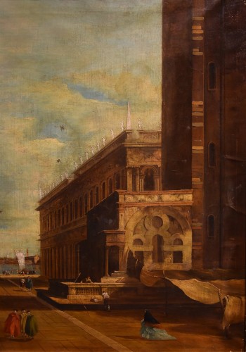 View Of Piazzetta San Marco In Venice, Vittore Zanetti Zilla (1864 - 1946) - Napoléon III