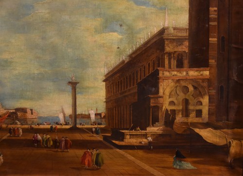 Napoléon III - View Of Piazzetta San Marco In Venice, Vittore Zanetti Zilla (1864 - 1946)