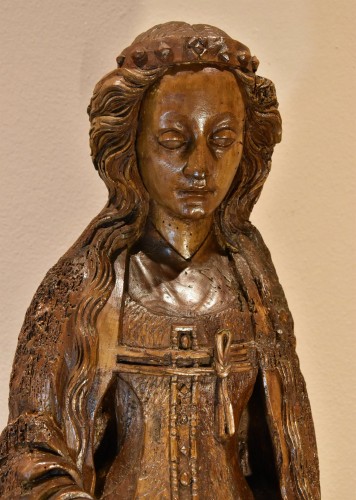 Sculpture  - Saint Catherine, Lower Rhine Circa 1480