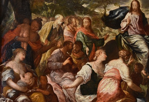 17th century - Christ In Jerusalem, italian school of the 17th century