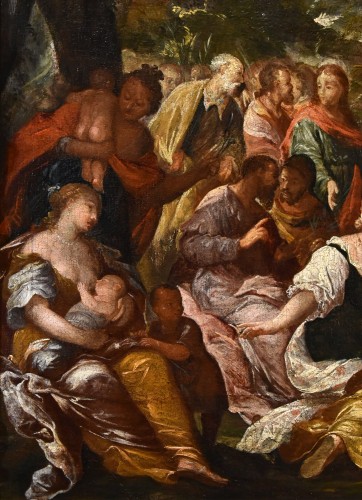 Louis XIII - Christ In Jerusalem, italian school of the 17th century