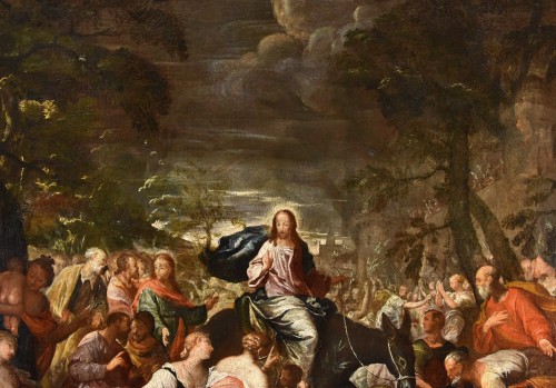 Antiquités - Christ In Jerusalem, italian school of the 17th century