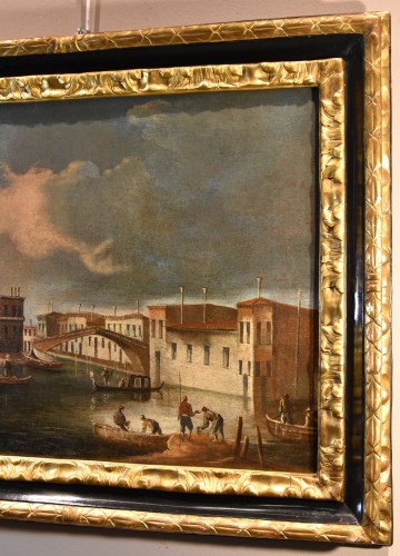 XVIIIe siècle - Francesco Tironi (c.1745 - 1797), Vue de Venise avec l'église S. Geremia