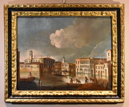 Vue de Venise, attribuée à Francesco Tironi (c.1745 - 1797) - Tableaux et dessins Style Louis XVI