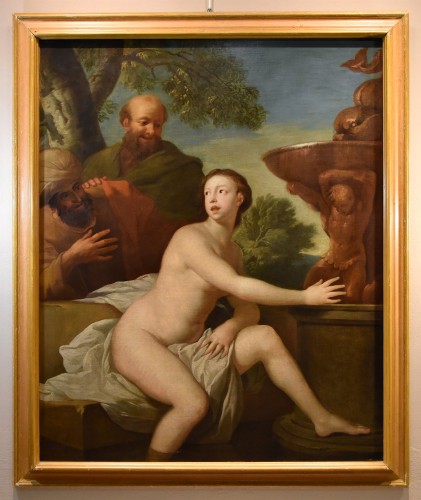 Susanna And The Elders, Giovanni Segala (1663 - 1720) - Paintings & Drawings Style Louis XIV