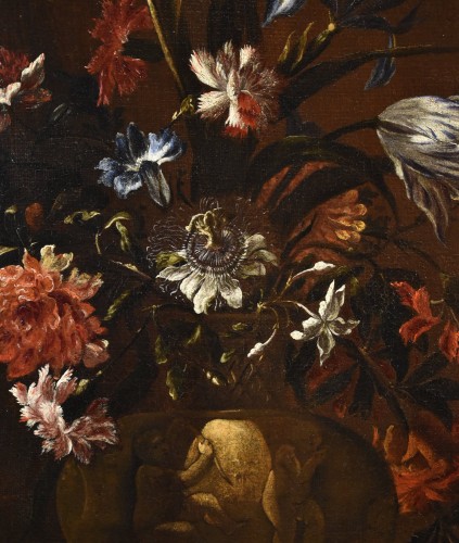Still Life With Vase Of Flowers, Paolo Porpora (1617 -1673), - Louis XIII
