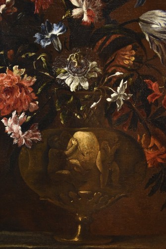 Antiquités - Still Life With Vase Of Flowers, Paolo Porpora (1617 -1673),