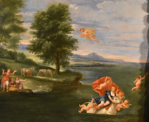 L'enlèvement d'Europe, école italienne du 17e siècle - Louis XIV