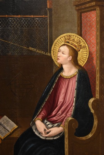 Tableaux et dessins Tableaux XVIIe siècle - L'Annonciation, Peintre florentin du XVIIe siècle