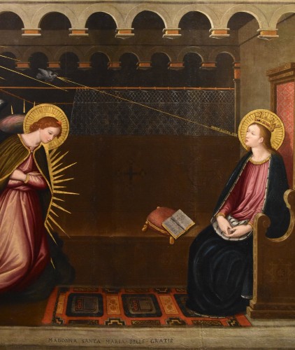 L'Annonciation, Peintre florentin du XVIIe siècle - Antichità Castelbarco