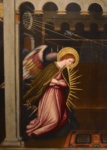 XVIIe siècle - L'Annonciation, Peintre florentin du XVIIe siècle