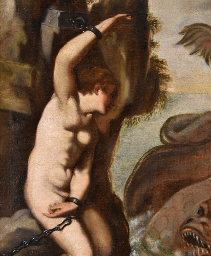 Louis XIII - Andromède et le monstre marin, école italienne du 17e siècle