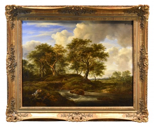 Wooded Landscape With Stream, late 19th century