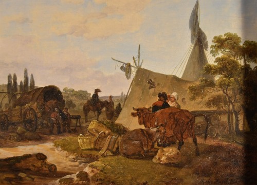 Claude Michel Duplessis (actif  de 1791 à 1799), Paire de peintures - Antichità Castelbarco