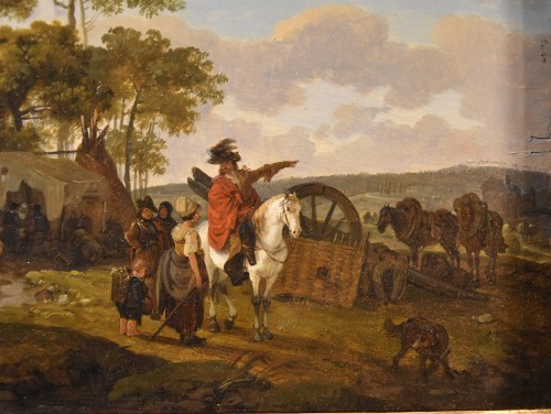 Claude Michel Duplessis (actif  de 1791 à 1799), Paire de peintures - Louis XVI