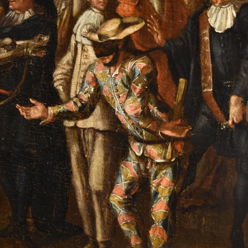 Louis XV - Carnaval à Venise avec Arlequin, Marco Marcola (Vérone, 1711 - 1780)