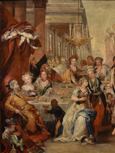 Paintings & Drawings  - The Banquet Of Belshazzar,Flemish school of the 17th century