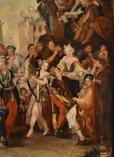 The Banquet Of Belshazzar,Flemish school of the 17th century - Louis XIII