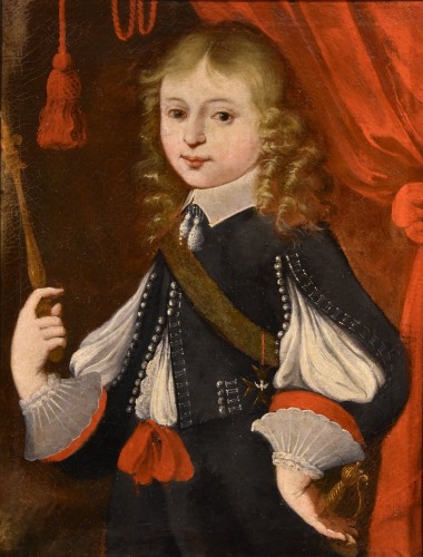 Portrait Of Louis XIV As A Child, French Painter 17th/18th Centuries