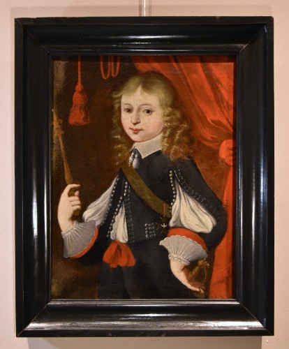 Portrait Of Louis XIV As A Child, French Painter 17th/18th Centuries - Paintings & Drawings Style Louis XIV