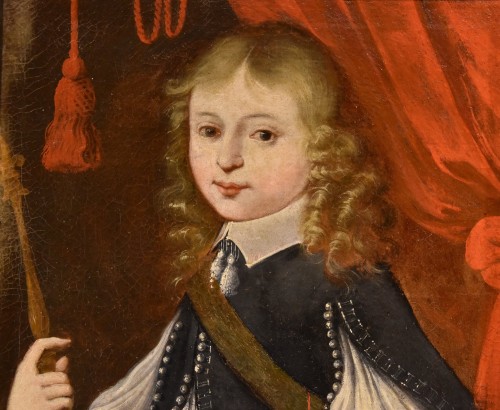 Paintings & Drawings  - Portrait Of Louis XIV As A Child, French Painter 17th/18th Centuries