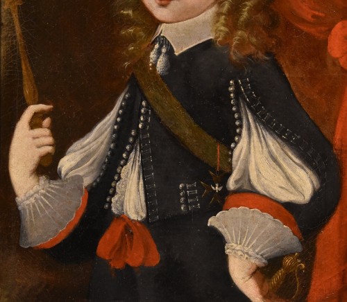 Portrait Of Louis XIV As A Child, French Painter 17th/18th Centuries - 