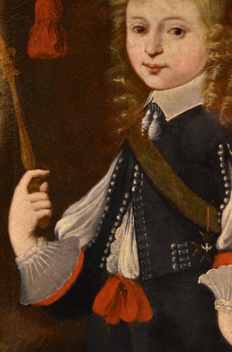 Louis XIV - Portrait Of Louis XIV As A Child, French Painter 17th/18th Centuries
