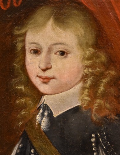 Antiquités - Portrait Of Louis XIV As A Child, French Painter 17th/18th Centuries