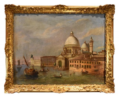 Venise avec la basilique Santa Maria, Italie 18e siècle